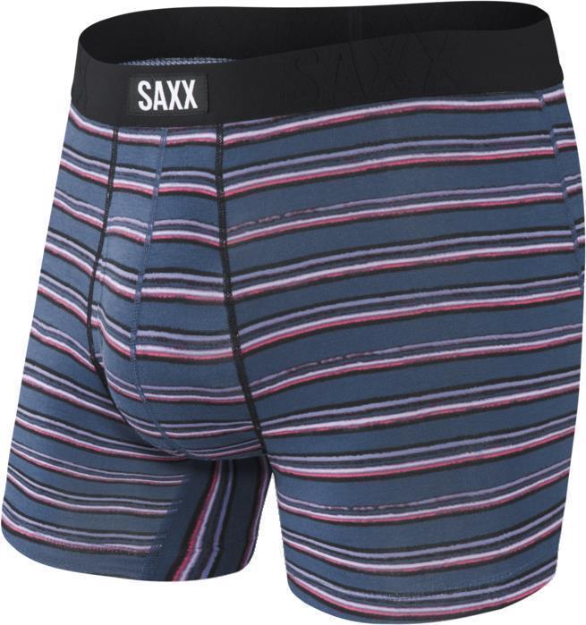 Undercover Boxer Brief Fly, 5" Inseam - Mens - Navy Brush Stripe 1