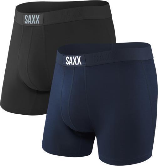 Vibe Super Soft Boxer Brief, 5" Inseam - Mens - 2 Pack - black / navy 1