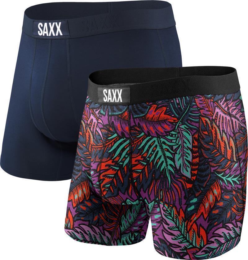 Vibe Super Soft Boxer Brief, 5" Inseam - Mens - 2 Pack - dark denim tropics / navy 1