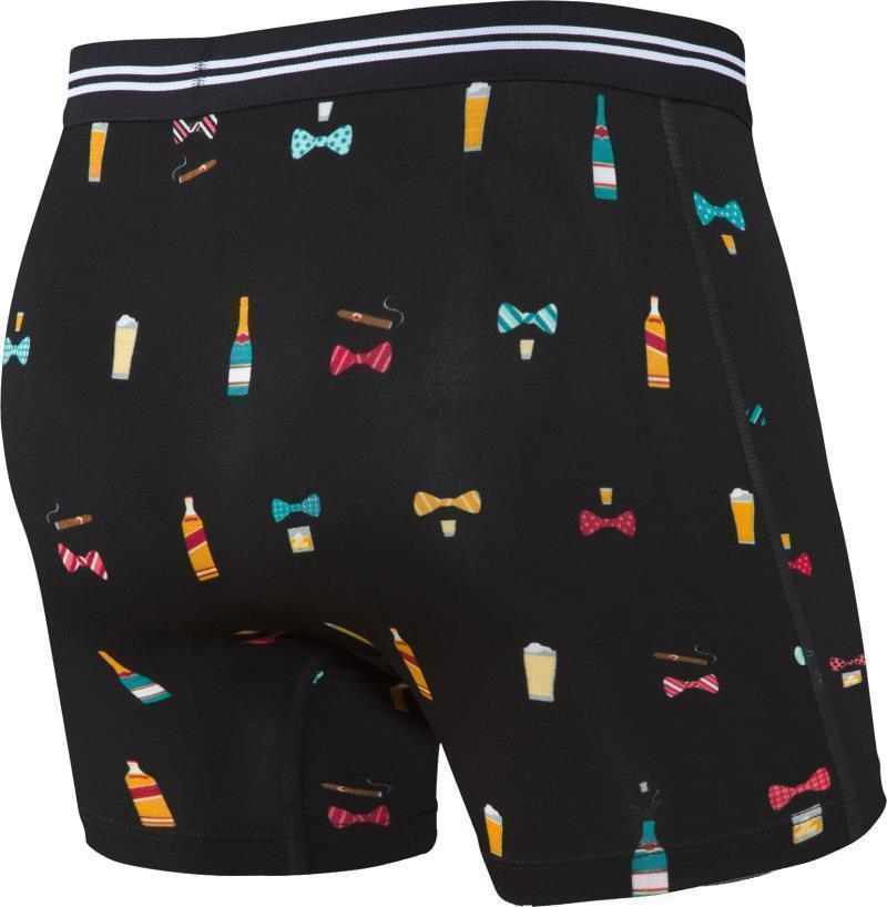 Vibe Super Soft Boxer Brief, 5" Inseam - Mens - black bowties n booze 1