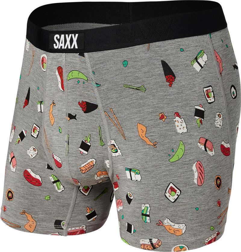 Vibe Super Soft Boxer Brief, 5" Inseam - Mens - grey sushi doobie doo 1