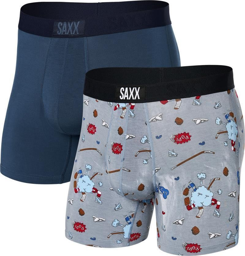 Vibe Super Soft Boxer Briefs, 5" Inseam - Mens - 2 Pack - bench brawl / navy 1