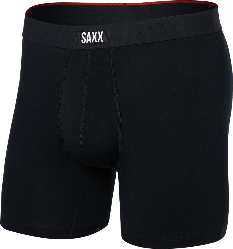 Vibe Xtra Boxer Brief Fly, 6" Inseam - Mens - Black 1