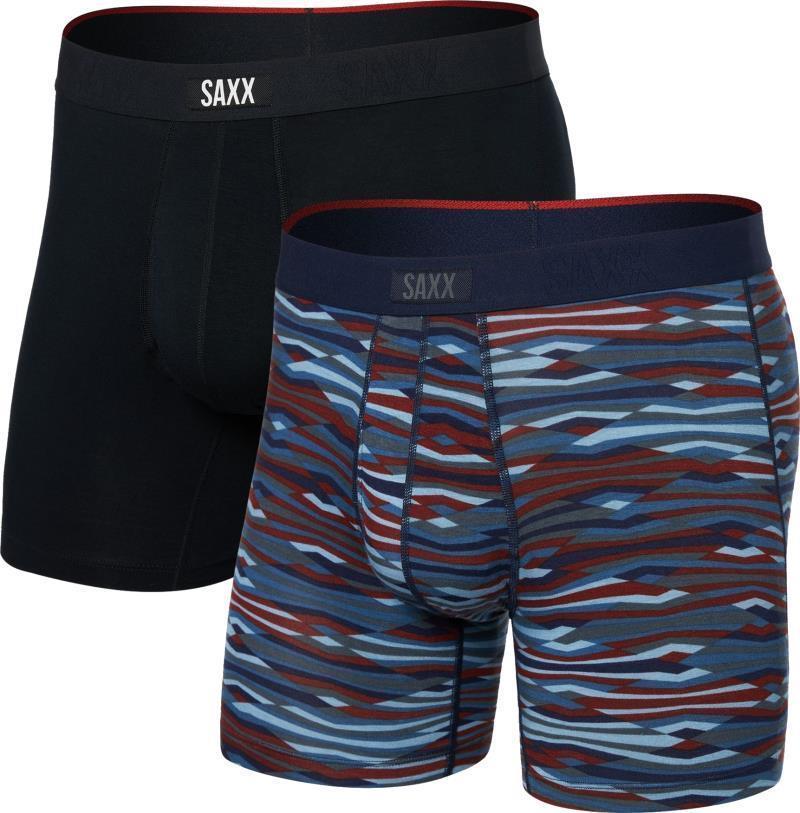 Vibe Xtra Boxer Brief Fly, 6" Inseam - Mens - 2 Pack - Rough Terrain / Black 1