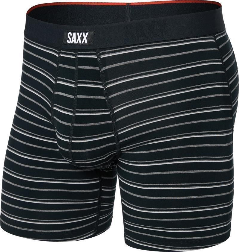 Vibe Xtra Soft Comfort Boxer Brief Fly, 6" Inseam - Mens - black coast stripe 1