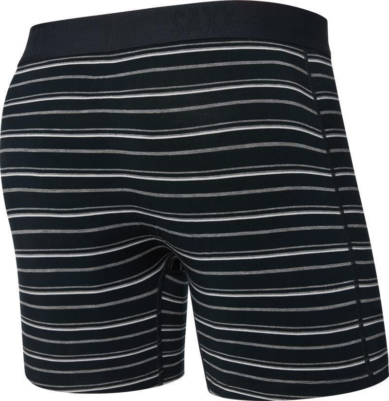 Vibe Xtra Soft Comfort Boxer Brief Fly, 6" Inseam - Mens - black coast stripe 1