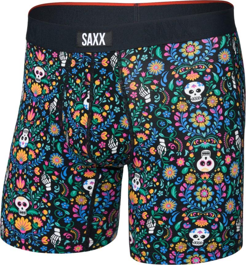 Vibe Xtra Soft Comfort Boxer Brief Fly, 6" Inseam - Mens - skull garden-multi 1