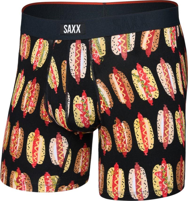 Vibe Xtra Soft Comfort Boxer Brief Fly, 6" Inseam - Mens - super dawgs-black 1