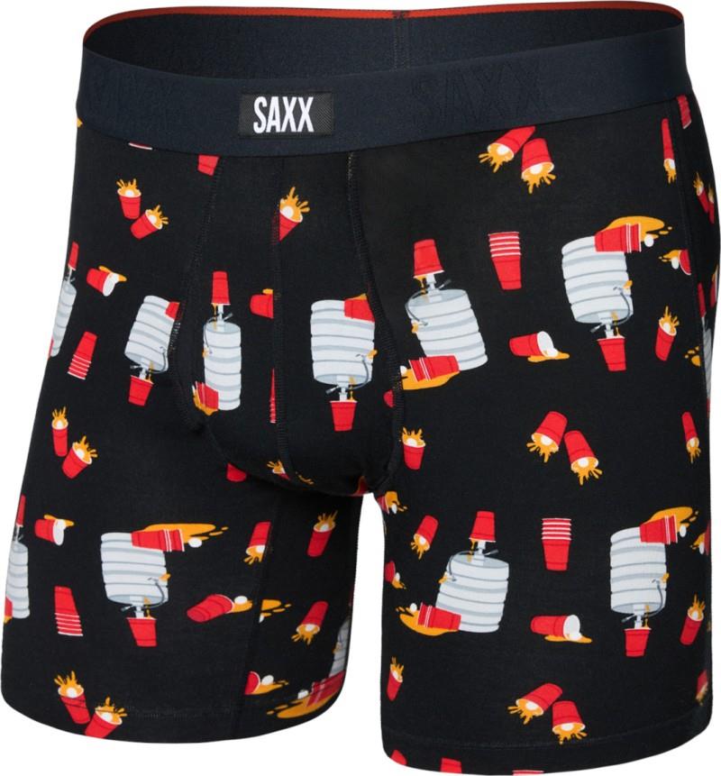 Vibe Xtra Soft Comfort Boxer Brief Fly, 6" Inseam - Mens - tapped out-black 1