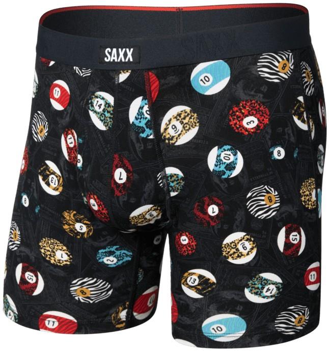 Vibe Xtra Soft Comfort Boxer Briefs w/ Fly, 6" Inseam - Mens - billiard parlor-black 1