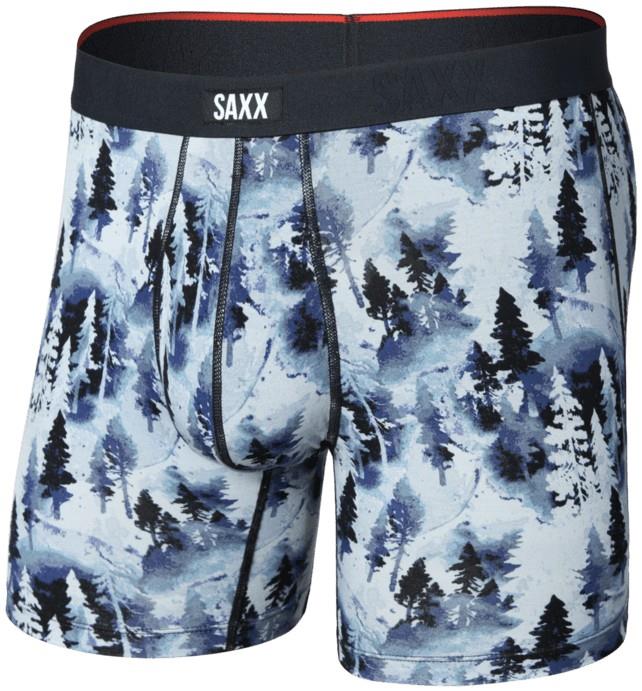Vibe Xtra Soft Comfort Boxer Briefs w/ Fly, 6" Inseam - Mens - forestland-midnight blue 1