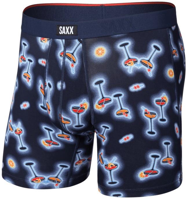 Vibe Xtra Soft Comfort Boxer Briefs w/ Fly, 6" Inseam - Mens - neon buzz-maritime 1