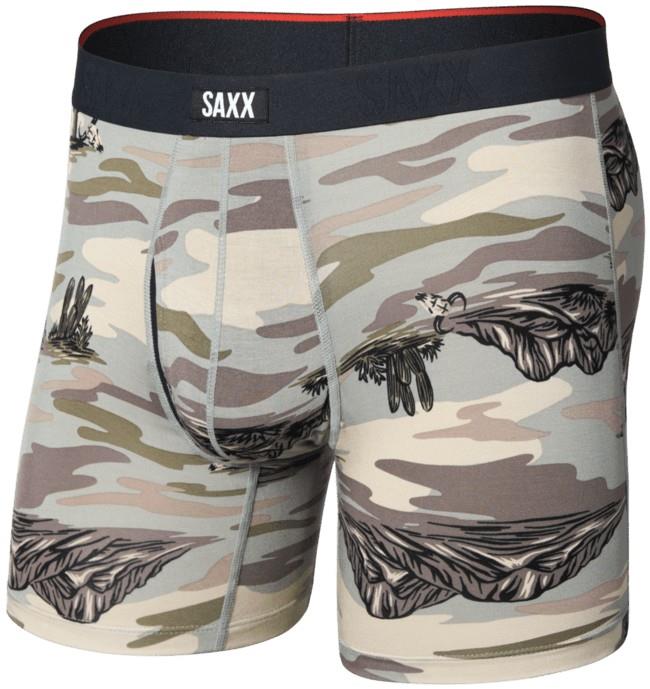 Vibe Xtra Soft Comfort Boxer Briefs w/ Fly, 6" Inseam - Mens - scenic desert-neutral grey 1