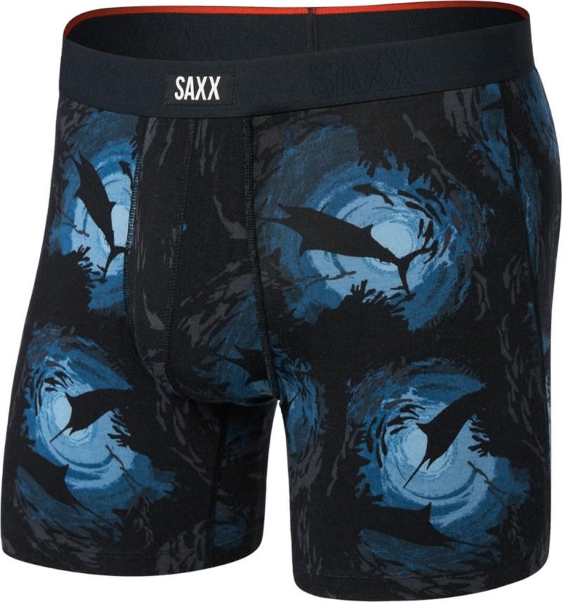 Vibe Xtra Soft Comfort Boxer Briefs w/ Fly, 6" Inseam - Mens - sun day school-navy 1