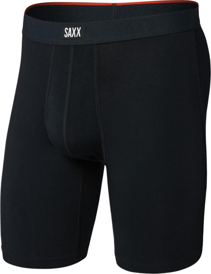 Vibe Xtra Soft Comfort Long Boxer Briefs w/ Fly - Mens - black 1