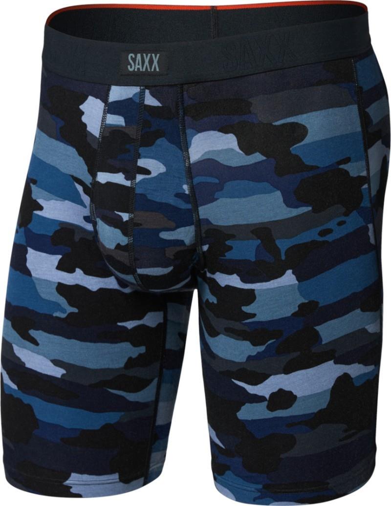 Vibe Xtra Soft Comfort Long Boxer Briefs w/ Fly - Mens - cloudbank camo-navy 1