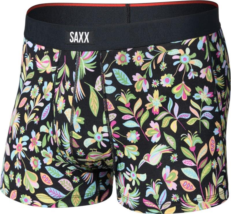 Vibe Xtra Soft Comfort Trunks w/ Fly, 3" Inseam - Mens - amate garden-black 1