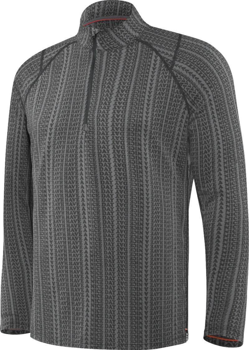 Viewfinder LS 1/2 Zip - Mens - Grey Have A Nice Day 1