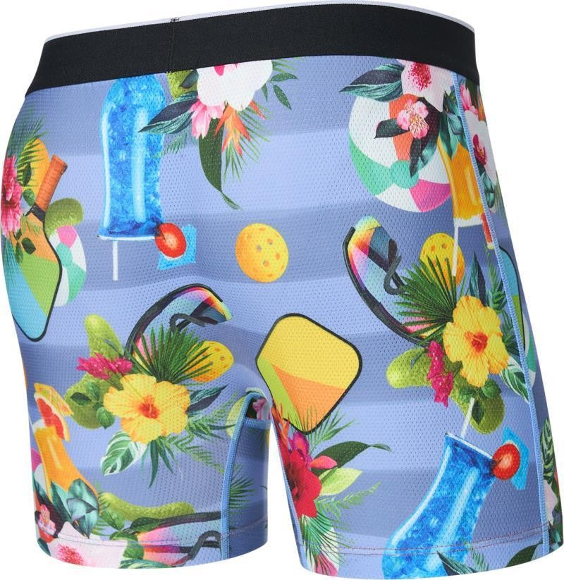 Volt Breathable Mesh Boxer Brief, 5" Inseam - Mens - pickleball stripe-blue 1