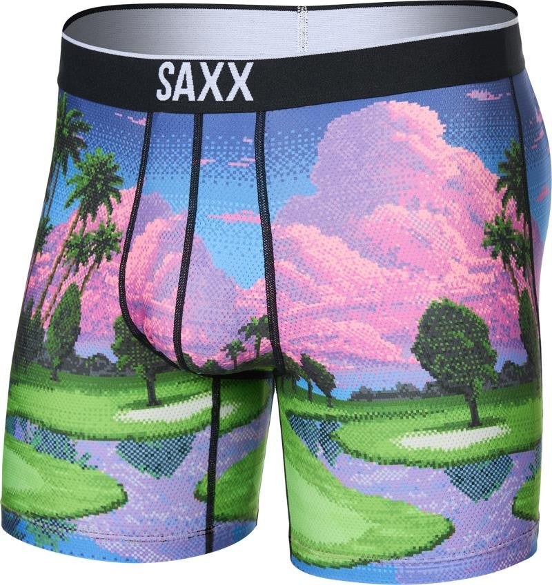 Volt Breathable Mesh Boxer Brief, 5" Inseam - Mens - pixel paradise-multi 1