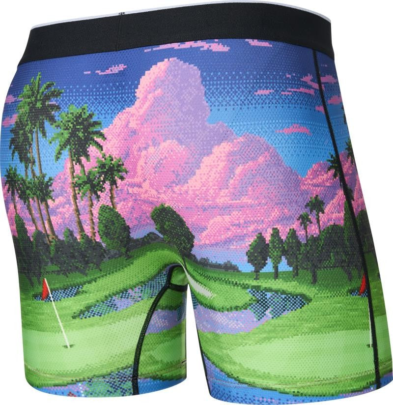 Volt Breathable Mesh Boxer Brief, 5" Inseam - Mens - pixel paradise-multi 1