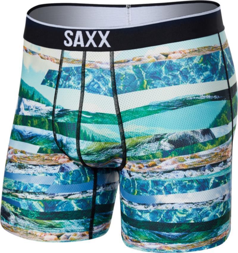 Volt Breathable Mesh Boxer Brief, 5" Inseam - Mens - river run stripe-multi 1