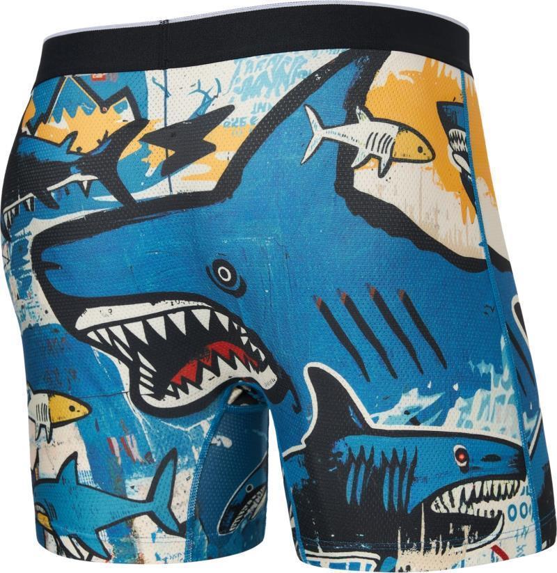Volt Breathable Mesh Boxer Brief, 5" Inseam - Mens - shark street-blue 1