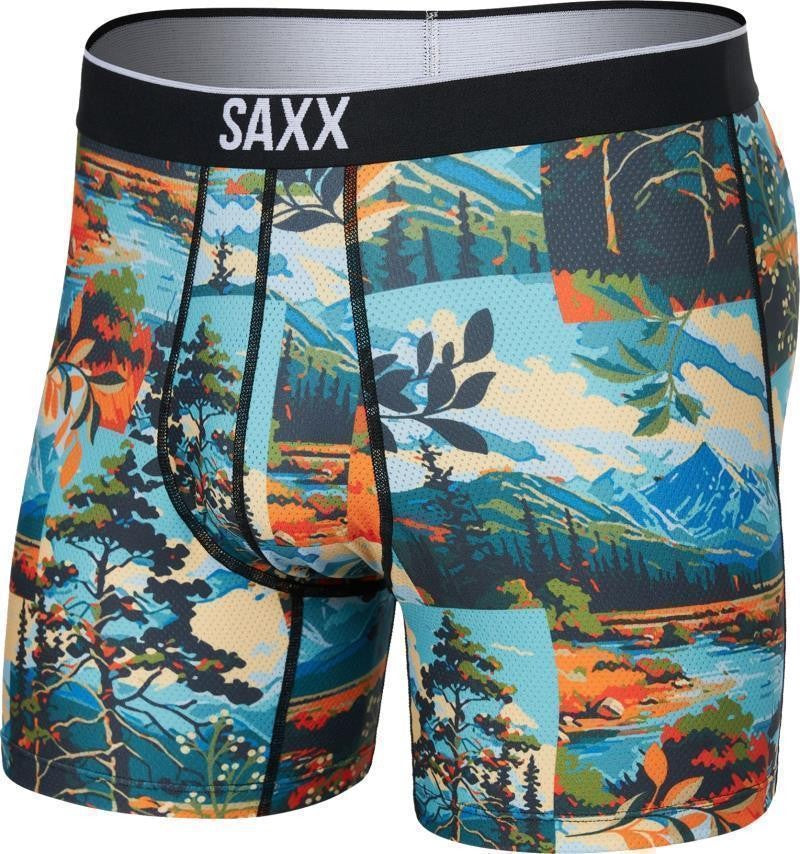 Volt Breathable Mesh Boxer Briefs, 5" Inseam - Mens - painted landscape-multi 1