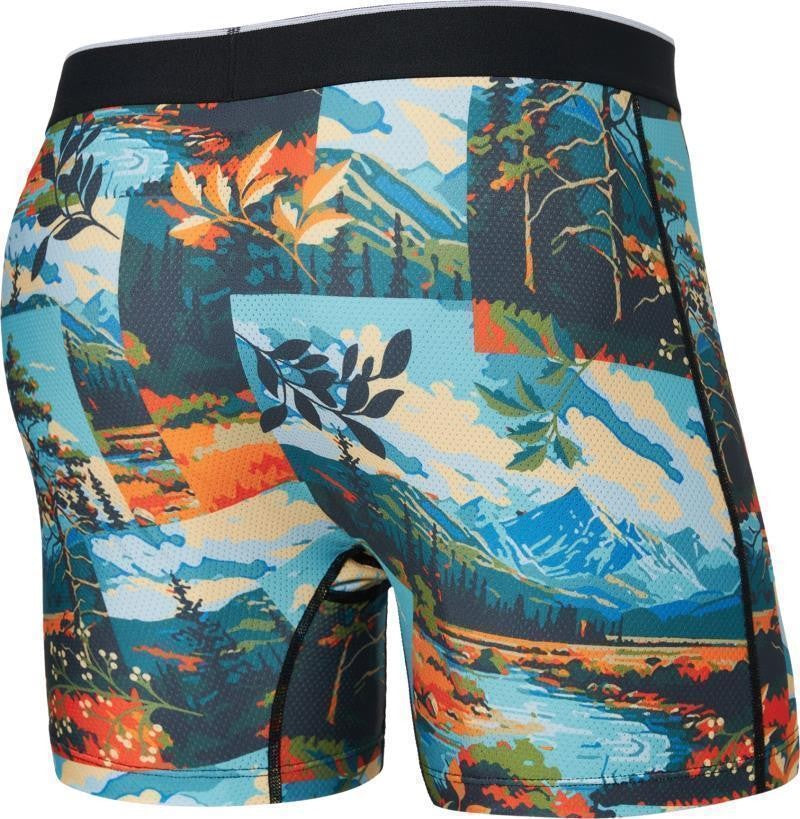 Volt Breathable Mesh Boxer Briefs, 5" Inseam - Mens - painted landscape-multi 1
