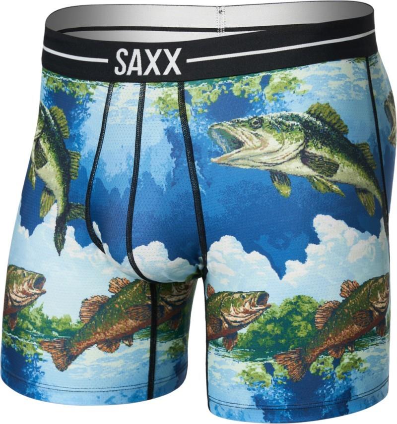 Volt Breathable Mesh Boxer Briefs, 6" Inseam - Mens - bitmap big mouth-multi 1