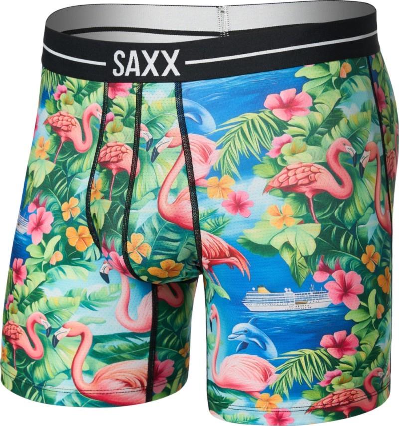 Volt Breathable Mesh Boxer Briefs, 6" Inseam - Mens - flamingo bay-multi 1