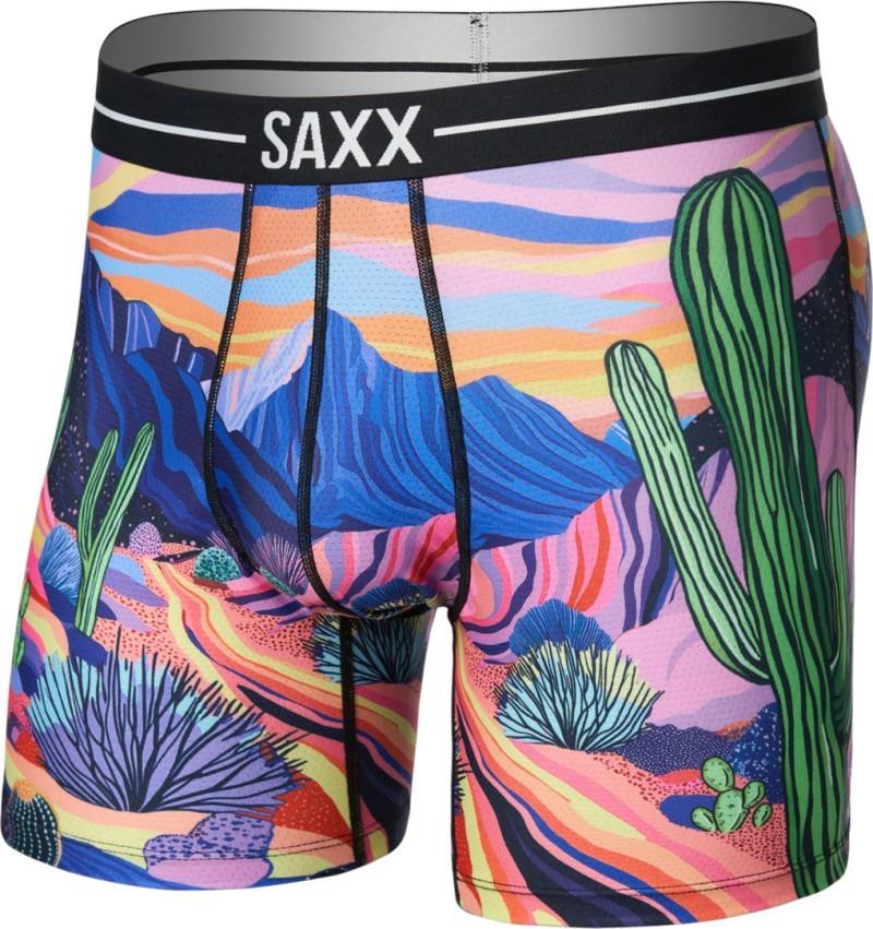 Volt Breathable Mesh Boxer Briefs, 6" Inseam - Mens - prickly paradise-multi 1