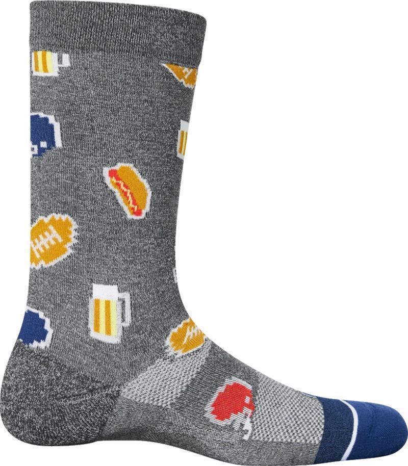 Whole Package Crew Socks - Mens - Football Gamer-Graphite Heather 1