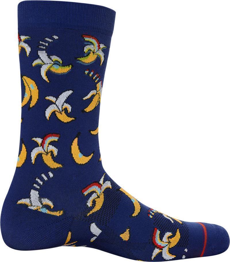 Whole Package Crew Socks - Mens - Rainbow Banana-Navy 1