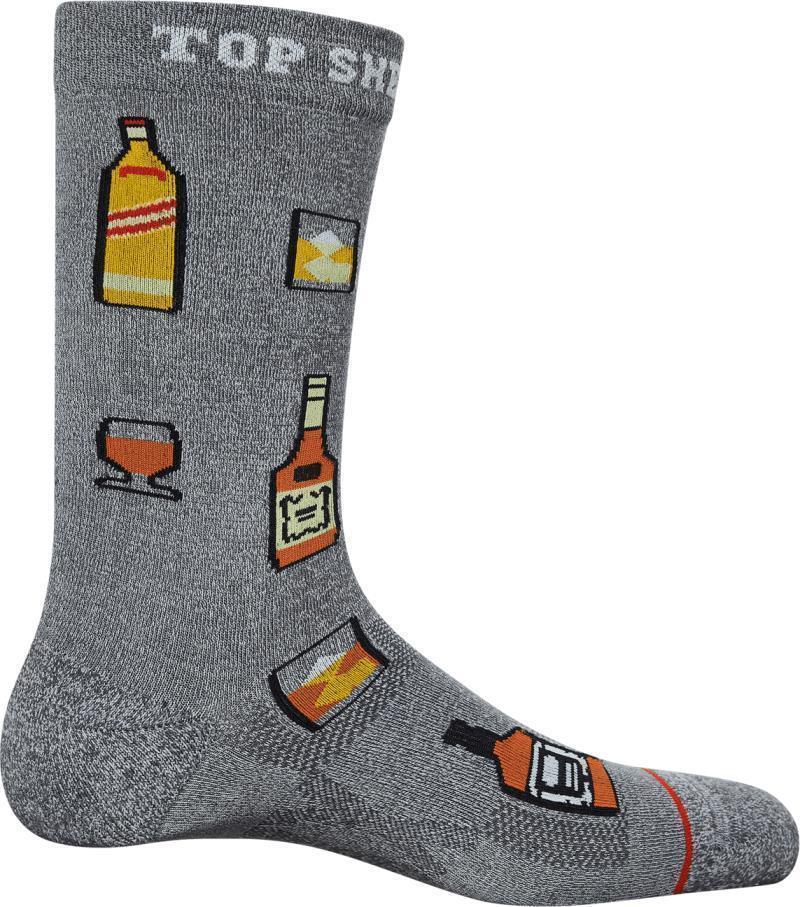 Whole Package Crew Socks - Mens - Top Shelf Dad-FD Black Heather 1