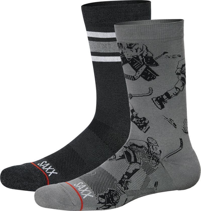 Whole Package Crew Socks - Mens - 2 Pack - Slapshot / Athletic Stripe 1