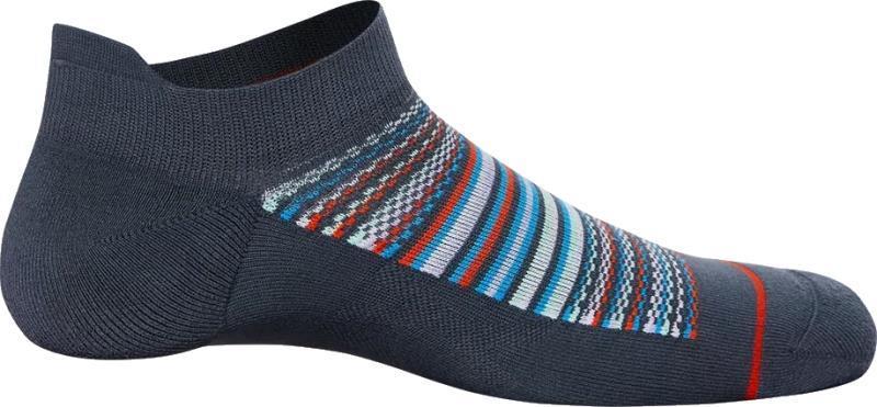 Whole Package Low Show Socks - Mens - Vibrant Stripe-India Ink 1