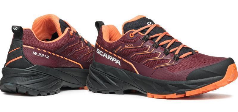 Rush 2 GTX - Womens - Burgundy / Dusty Orange 4
