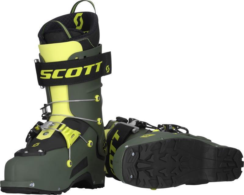 Freeguide Carbon Ski Boot - military green / yellow 1