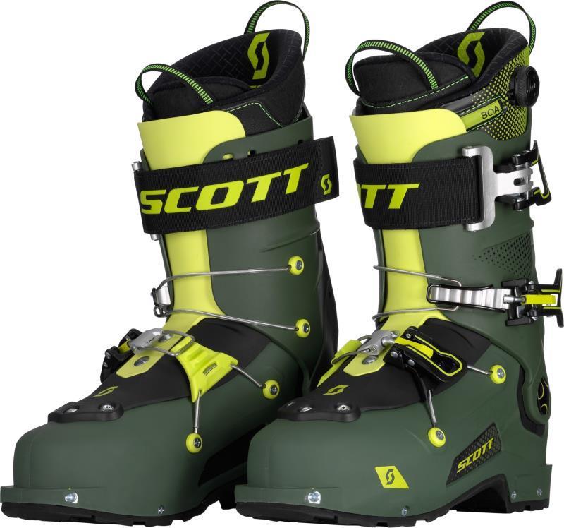 Freeguide Carbon Ski Boot - military green / yellow 1