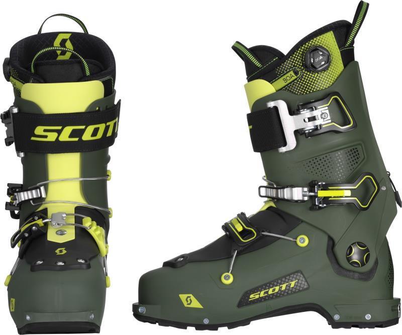 Freeguide Carbon Ski Boot - military green / yellow 1