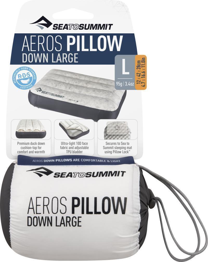 Aeros Down Camp Pillow - Large - Grey 6