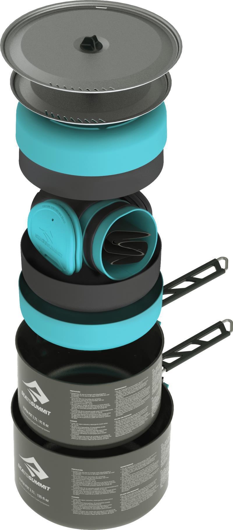 Alpha 2 Pot Cook Set 4.2 - 2.7L Pot, 3.7L Pot, 4 Bowls, 4 Cups - not applicable 1