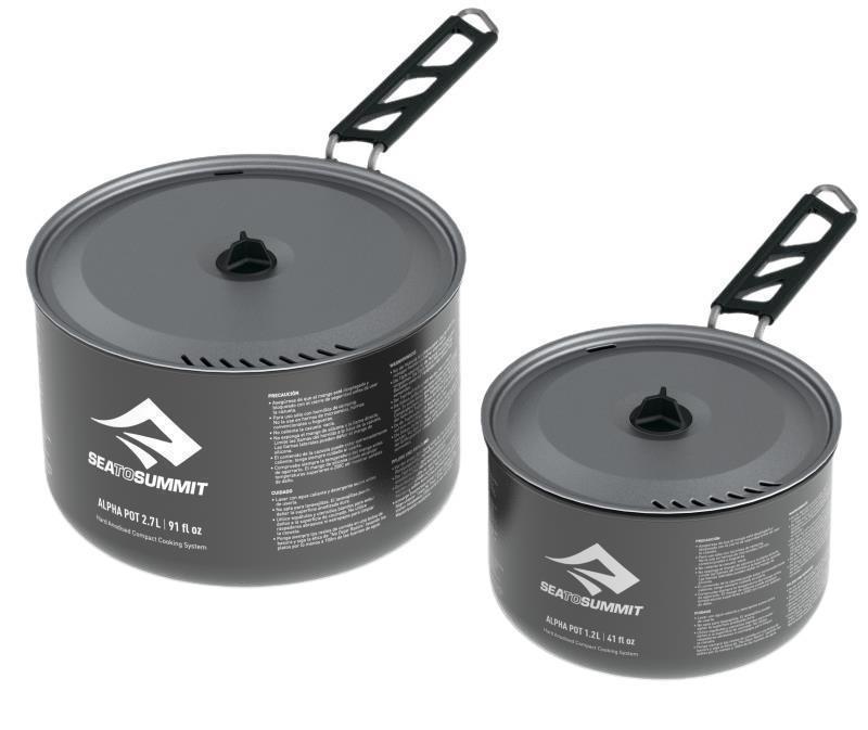 Alpha Pot Set - 1.2L Pot & 2.7L Pot - not applicable 1