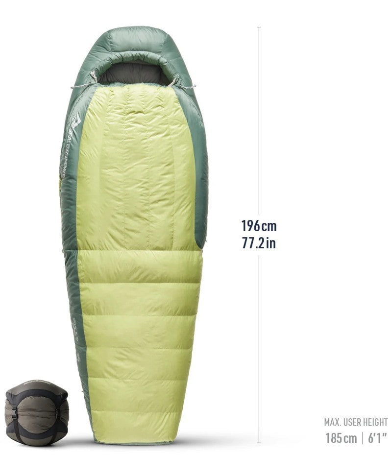 Ascent 750+, -9C / 15F, Long - Womens - celery green 1
