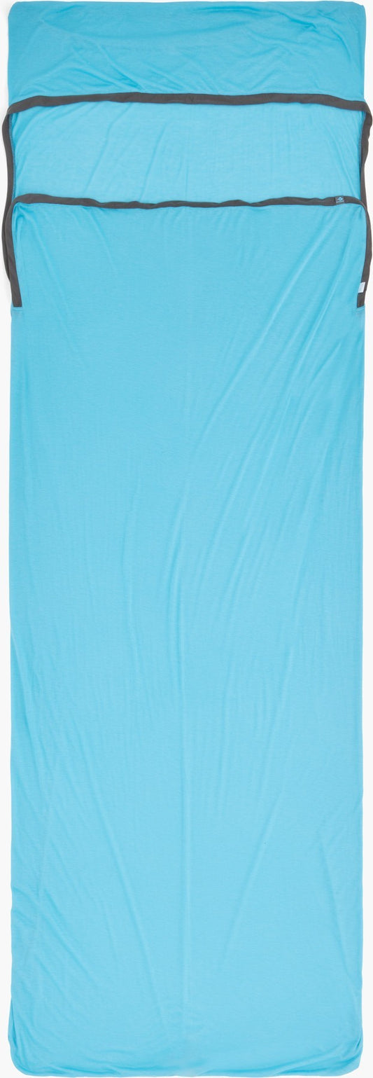 Breeze Sleeping Bag Liner - Rectangular w/ Pillow Sleeve - atoll blue 1