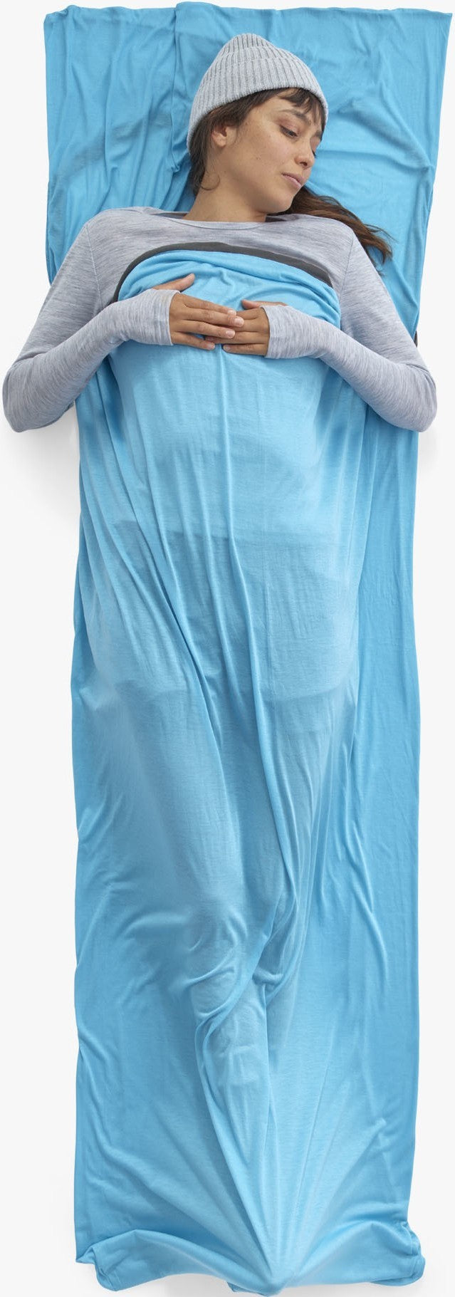 Breeze Sleeping Bag Liner - Rectangular w/ Pillow Sleeve - atoll blue 1