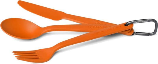 Camp Cutlery Set - 3 Piece - burnt orange 1