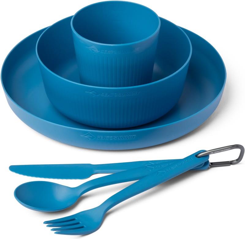 Camp Dinnerware Set with Mesh Sack - 6 Piece - cendre blue 1