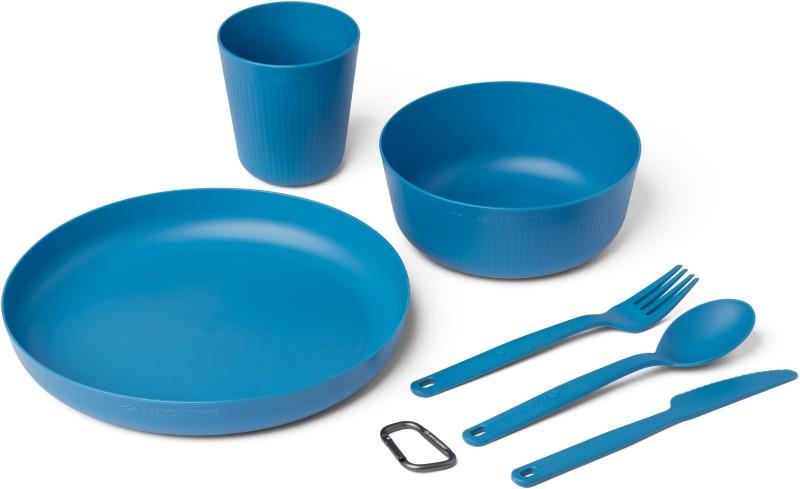 Camp Dinnerware Set with Mesh Sack - 6 Piece - cendre blue 1